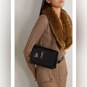 SAINT LAURENT
Sunset medium leather shoulder bag